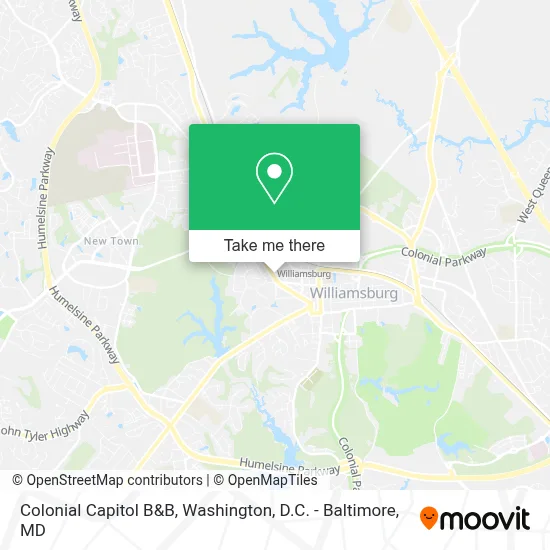 Colonial Capitol B&B map
