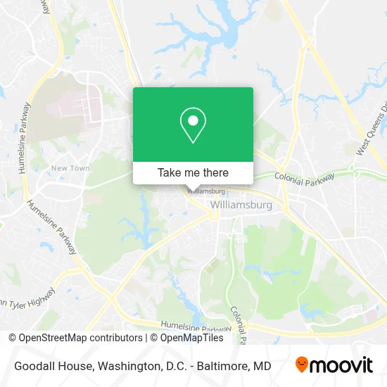 Goodall House map