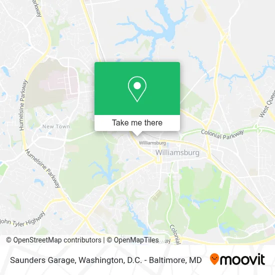 Saunders Garage map