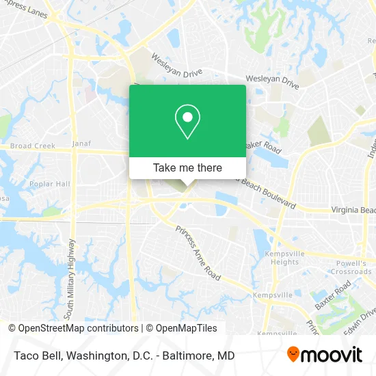 Taco Bell map