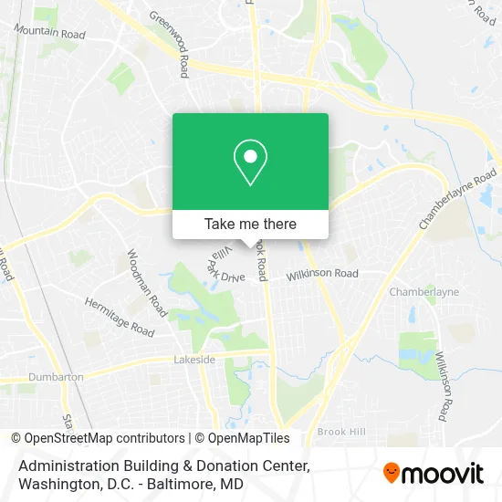 Administration Building & Donation Center map