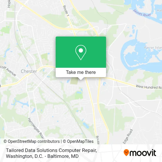 Tailored Data Solutions Computer Repair map