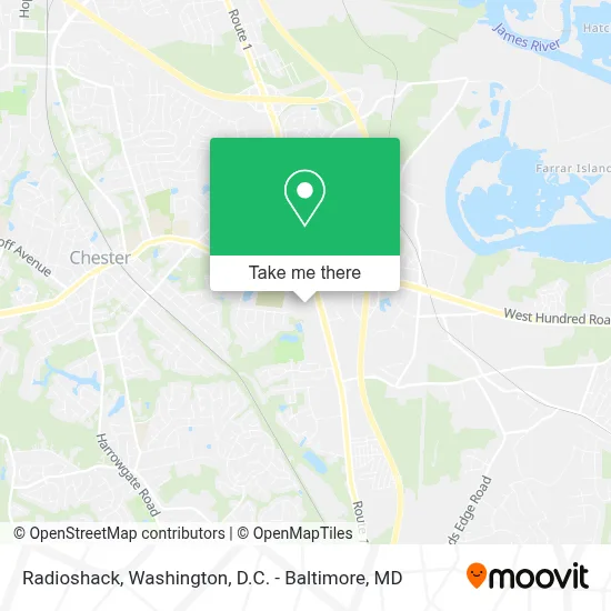 Radioshack map