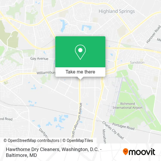 Hawthorne Dry Cleaners map