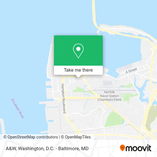 A&W map