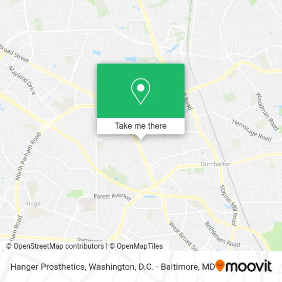 Hanger Prosthetics map