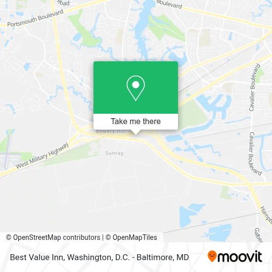 Best Value Inn map