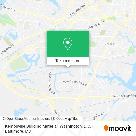 Kempsville Building Material map