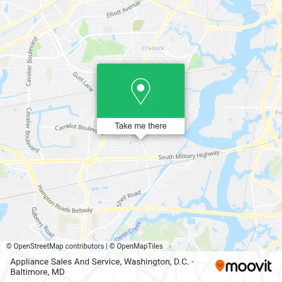 Appliance Sales And Service map