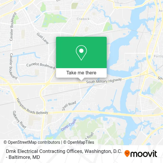 Dmk Electrical Contracting Offices map