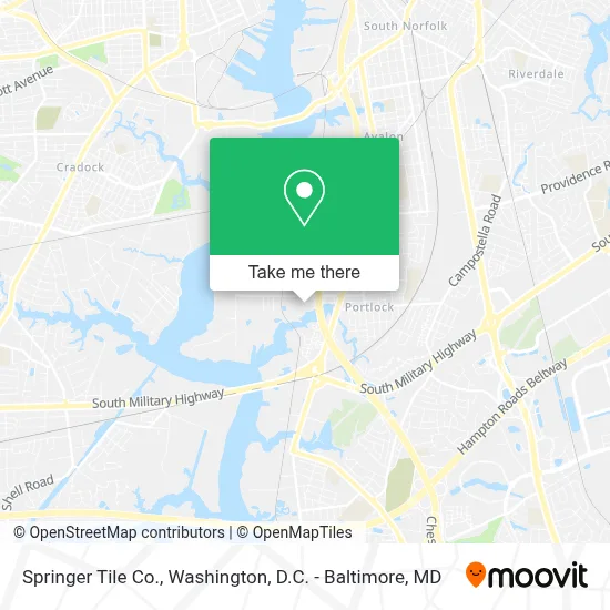Springer Tile Co. map