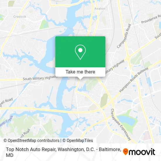 Top Notch Auto Repair map