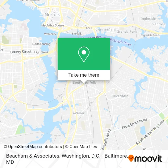 Beacham & Associates map