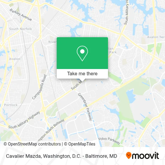Cavalier Mazda map