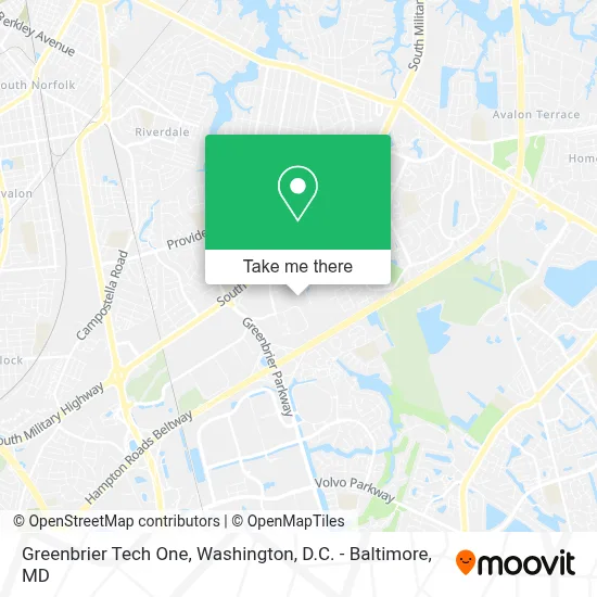 Greenbrier Tech One map