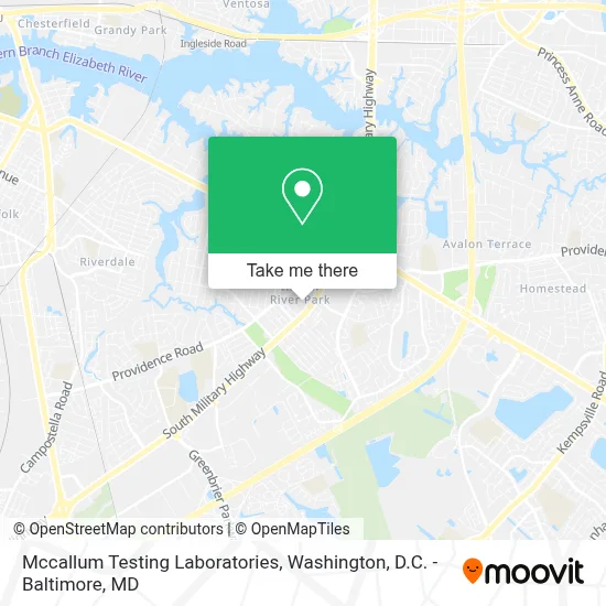Mccallum Testing Laboratories map