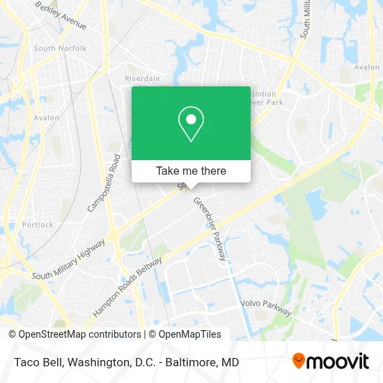 Taco Bell map