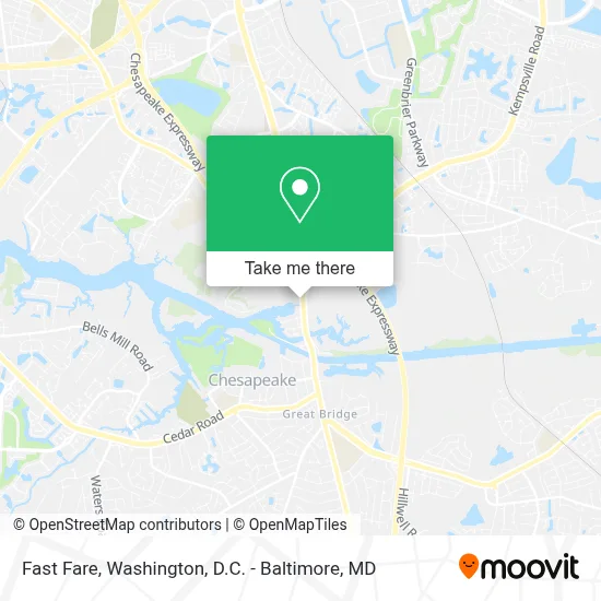 Fast Fare map