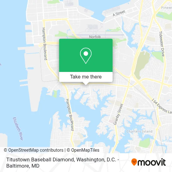 Titustown Baseball Diamond map