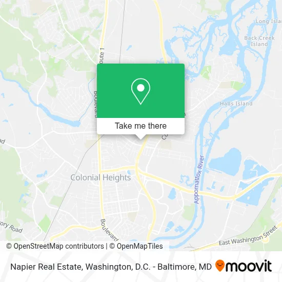 Napier Real Estate map