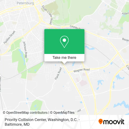Priority Collision Center map