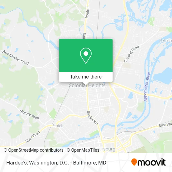 Hardee's map