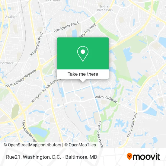 Rue21 map