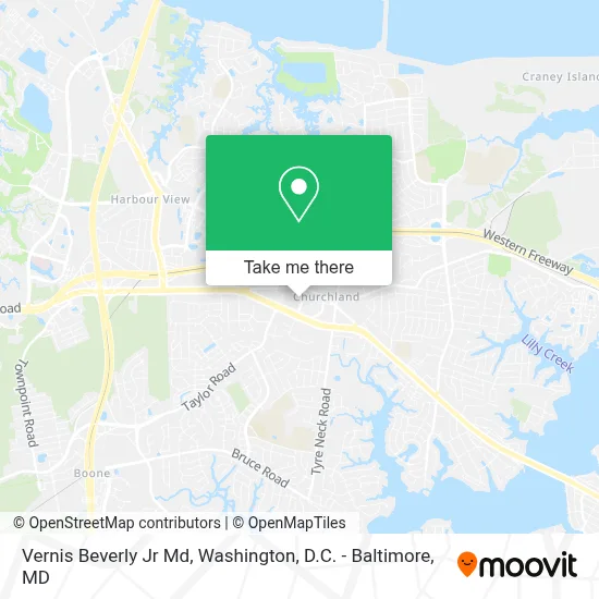 Vernis Beverly Jr Md map