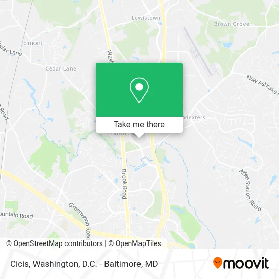 Cicis map