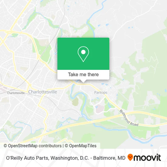 O'Reilly Auto Parts map