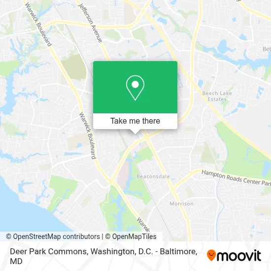 Deer Park Commons map