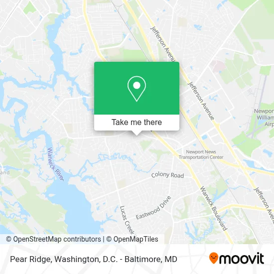 Pear Ridge map