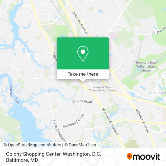 Colony Shopping Center map
