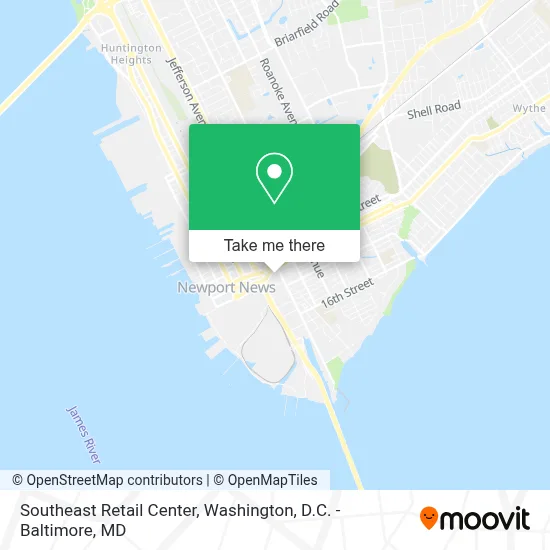 Southeast Retail Center map