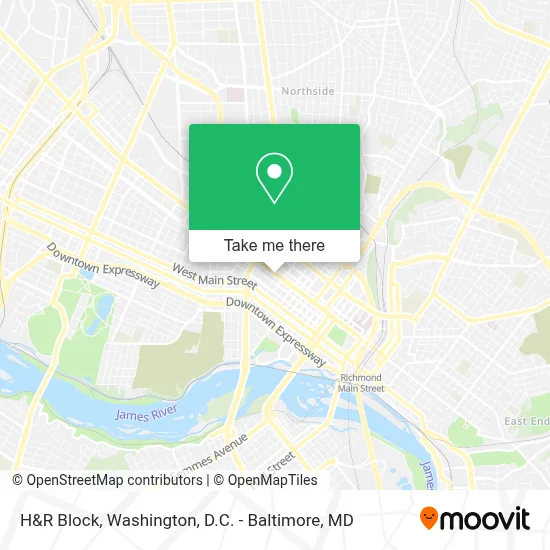 H&R Block map
