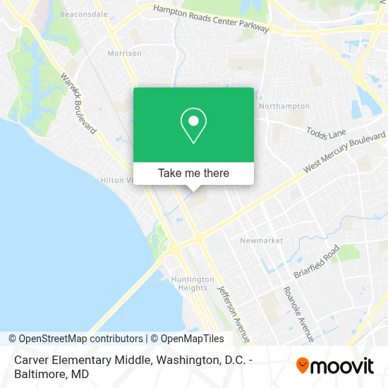 Carver Elementary Middle map