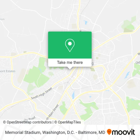 Memorial Stadium map