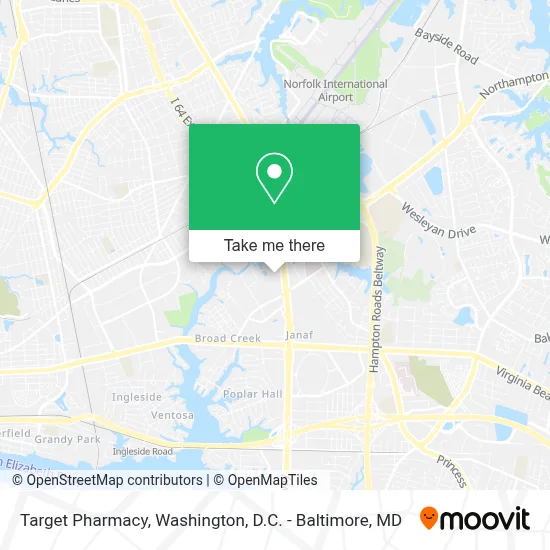 Target Pharmacy map