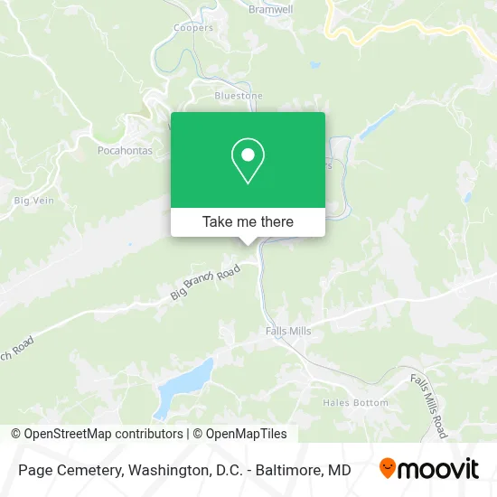 Page Cemetery map