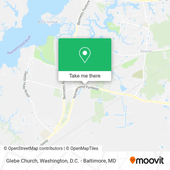 Glebe Church map