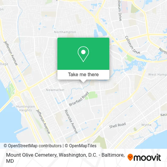 Mount Olive Cemetery map