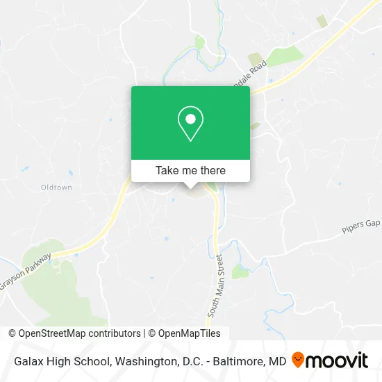 Galax High School map