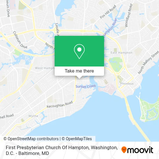 First Presbyterian Church Of Hampton map