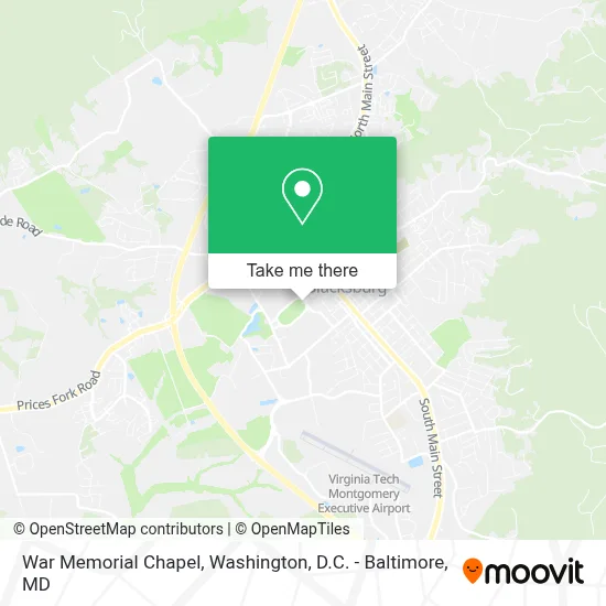 War Memorial Chapel map