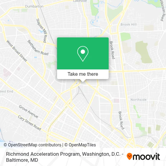 Richmond Acceleration Program map