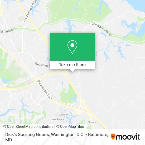 Dick's Sporting Goods map