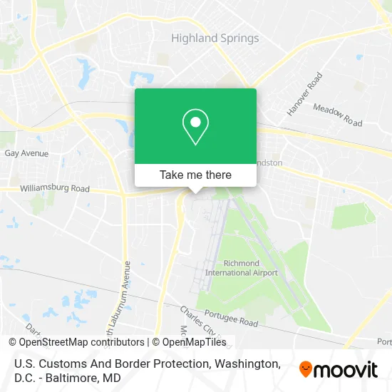 U.S. Customs And Border Protection map