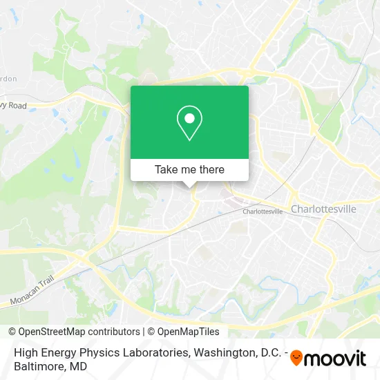 High Energy Physics Laboratories map