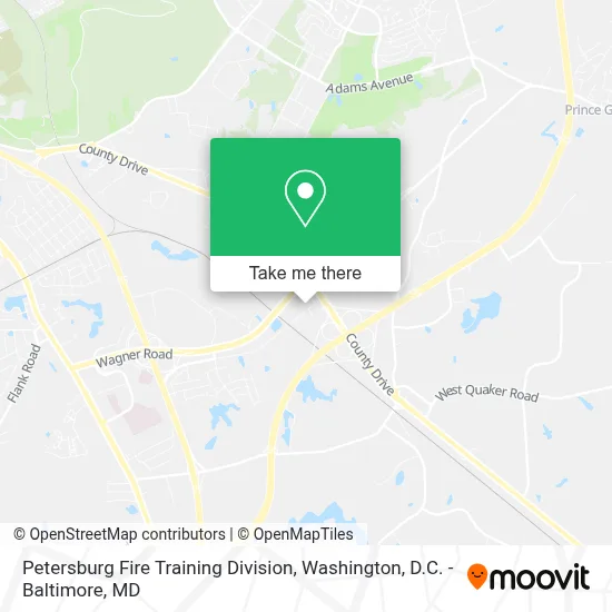 Petersburg Fire Training Division map