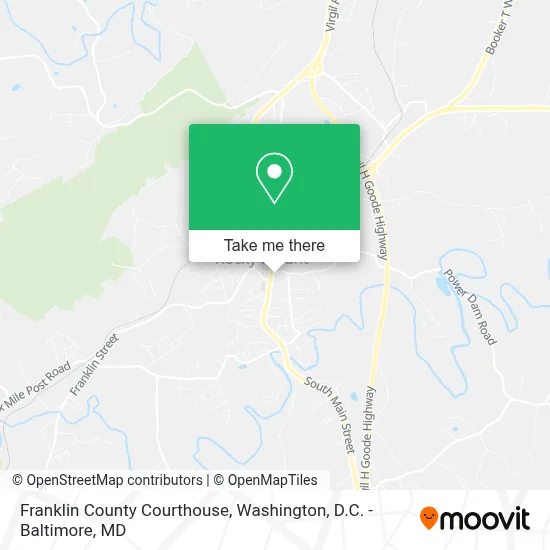Franklin County Courthouse map